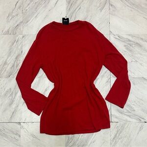 Reformation Red shirt dress